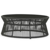 Levi Coastal Black Stone Top Woven Rope Round Outdoor Coffee Table