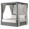 Finn Coastal Slate Aluminum Performance Outdoor Daybed - King