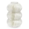 Palecek Antilles Coastal Beach White Porcelain Stacked Decorative Vase