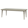 Palecek Boca Coastal Beach Grey Teak Outdoor Dining Table - 90.25"W