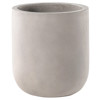 Yvonne Industrial Loft Grey Concrete Outdoor Round Planter