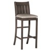 Club Aluminum Modern Slate Grey Outdoor Bar Stool