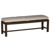 Club Aluminum Modern Dark Brown Outdoor Bench