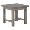 Club Aluminum Modern Oyster Grey Outdoor Side End Table