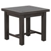 Club Aluminum Modern Slate Grey Outdoor Side End Table