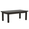 Club Aluminum Modern Slate Grey Rectangular Outdoor Coffee Table