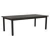 Club Aluminum Modern Slate Grey Rectangular Outdoor Dining Table - 86"W