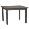 Club Aluminum Modern Slate Grey Square Outdoor Dining Table - 43"W