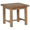 Club Modern Natural Teak Square Outdoor Side End Table