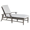 Croquet Aluminum White Cushion Slate Grey Outdoor Chaise Lounge
