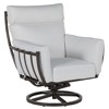 Majorca Modern Grey Aluminum Outdoor Swivel Rocker Lounge Chair