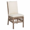 Newport Coastal Brown Woven Wicker Outdoor Side Chair