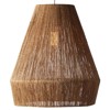 Jill Coastal Beach Natural Brown Jute Cone Pendant