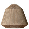 Rebecca Coastal Beach Natural Brown Twisted Jute Pendant
