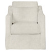 Cisco Home Rebecca Coastal Off White Slipcovered Swivel Club Arm Chair