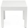 Jace Modern Classic Frost Aluminum Square Outdoor End Table