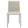 Jada Modern Classic Beige Upholstered Leather Dining Side Chair