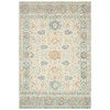 Jareth French Country Ivory Blue Wool Patterned Rug - 3'6"x5'6"