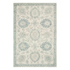 Jareth French Country Blue Wool Floral Patterned Rug - 3'6"x5'6"