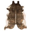 Xyra Rustic Lodge Brown Faux Hide Rug - 3'10"x5'
