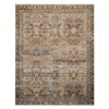 Zethan Global Bazaar Olive Brown Patterned Rug - 3'6"x5'6"