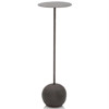Sierra Industrial Loft Black Mild Steel Sphere Base Side Drink Table