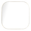 Ian Modern Classic Gold Stainless Steel Square Wall Mirror - Large
