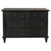 Sylvette French Country Black Wood Dresser