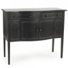Fallon Updated Traditional Antique Black Iron Console Table
