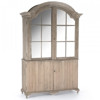 Olivier French Country Weathered Brown Elm Wood Cabinet