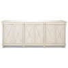 Margot French Country White Wash Reclaimed Wood Sideboard - 96"