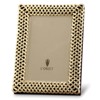 L'Objet Braid Hollywood Regency Gold Plated Beveled Glass Photo Frame - 4x6