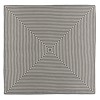 L'Objet Sateen Concorde Modern Classic Black Striped Linen Napkins - Set of 4