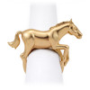 L'Objet Horse Hollywood Regency Gold Plated Napkin Ring - Set of 4