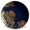 L'Objet Zen Bonsai Modern Classic Blue Porcelain Dessert Plate - Set of 4