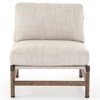 Phei Modern Classic Beige Performance Brown Wood Occasional Chair
