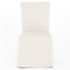 Vannie Modern Classic Cream Performance Slip Covered Dining Chair