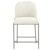 Astrid Industrial Loft Grey Performance Iron Frame Counter Stool