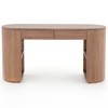 Mars Modern Classic Brown Acacia Wood Desk