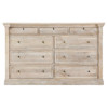Melany French Country Natural White Wash Mango Wood Dresser