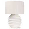 Nabu Modern Classic White Aluminum Bedside Table Lamp