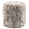 Brody Modern Classic Grey Short Wool Pouf