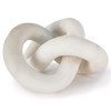 Cassius Modern Classic White Marble Chain Link Sculpture