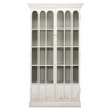 Audrey French Country Whitewashed Reclaimed Pine Wood Display Case