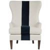 Pablo Coastal Beach White Performance Upholstered Wing Chair
