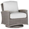 Astoria Oyster Grey N-dura™ Wicker Swivel Outdoor Lounge Chair