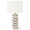 Nova White Wood Table Lamp