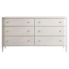 Kyng Modern Classic Cream Wood 6 Drawer Double Dresser