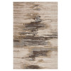 Quentin Modern Classic Cream Wool Abstract Patterned Rug - 5'x8'