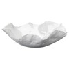 Pamela Modern Classic White Ceramic Floral Decorative Bowl